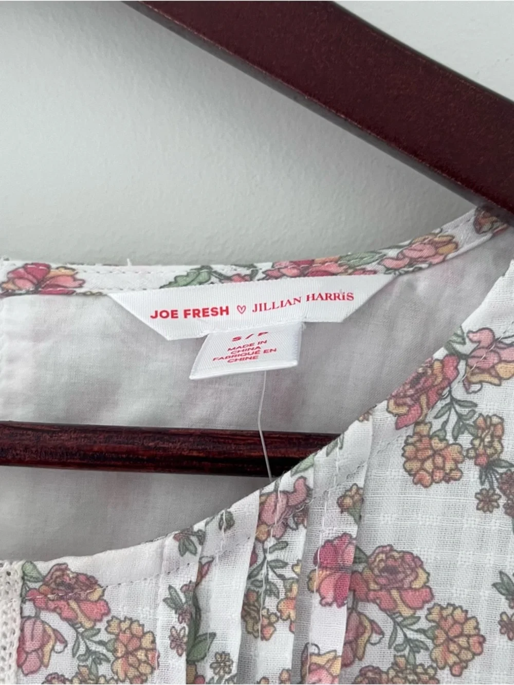 Joe Fresh x Jillian Harris Floral Prairie Mini Dress NWT Small Cotton - Picture 5 of 8